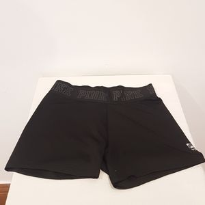 PINK Victoria's Secret Black Biker Shorts